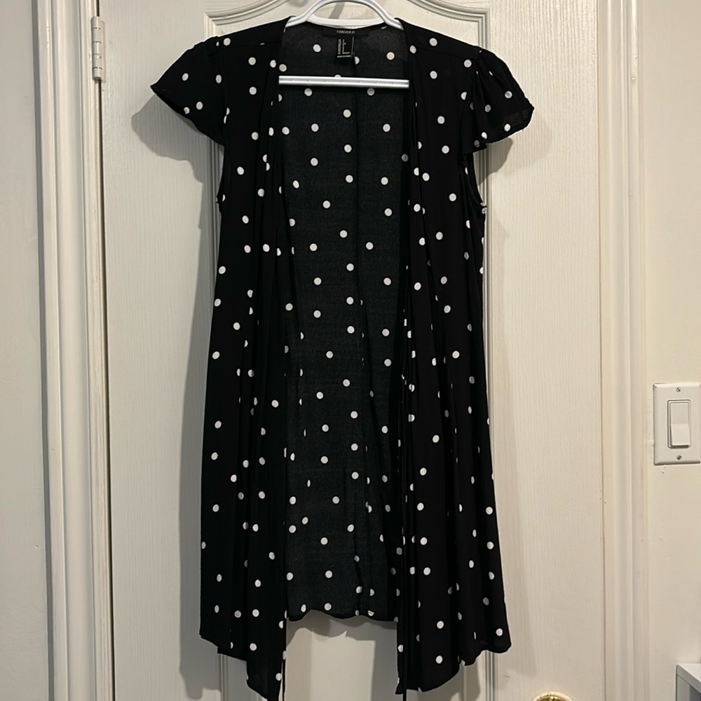 Polka dot wrap dress